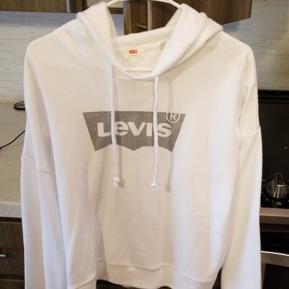 Levi's white hoodie